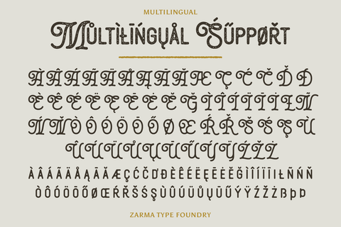 Thourenz - Monoline Vintage Font