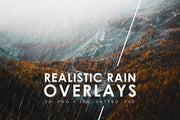 20 Realistic Rain Effect Overlays