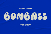 TF Bombass Groovy Display Font | Regular & Extrude!