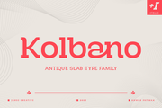Kolbano - Antique Slab Font Family