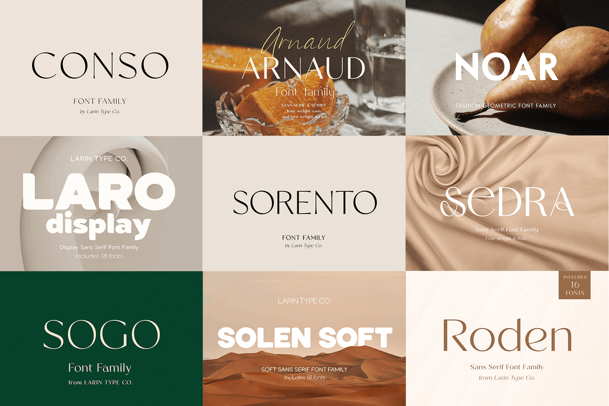 The Modern Font Bundle Volume 2 – Pixel Surplus
