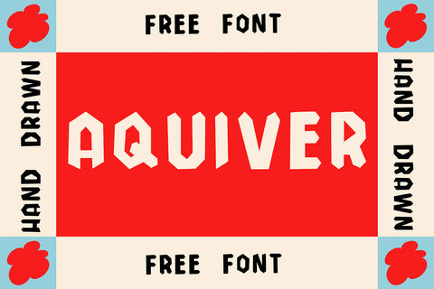 Aquiver - Free Hand Drawn Sans Serif Font