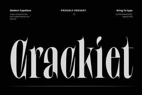 Crackiet - Condensed Display Serif