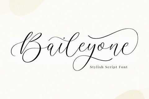 Baileyone - Stylish Script Font