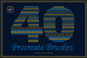 Embroidery Stitches Procreate Brushes