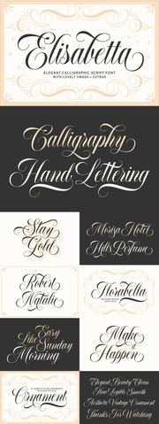 The Versatile Script Font Collection