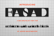 Fasad - Free Neo-Brutalist Display Font
