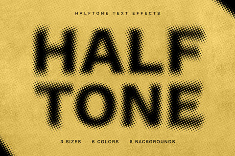 Halftone Text Effect