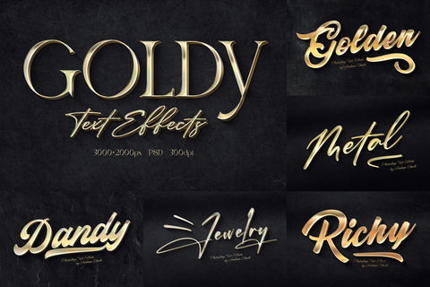 Gold Text Effects