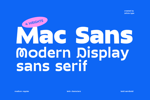 Mac Sans | Modern Display Sans
