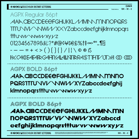 AGPX - Pixel Display Typeface