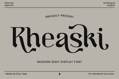 Rheaski - Modern Display Serif Font