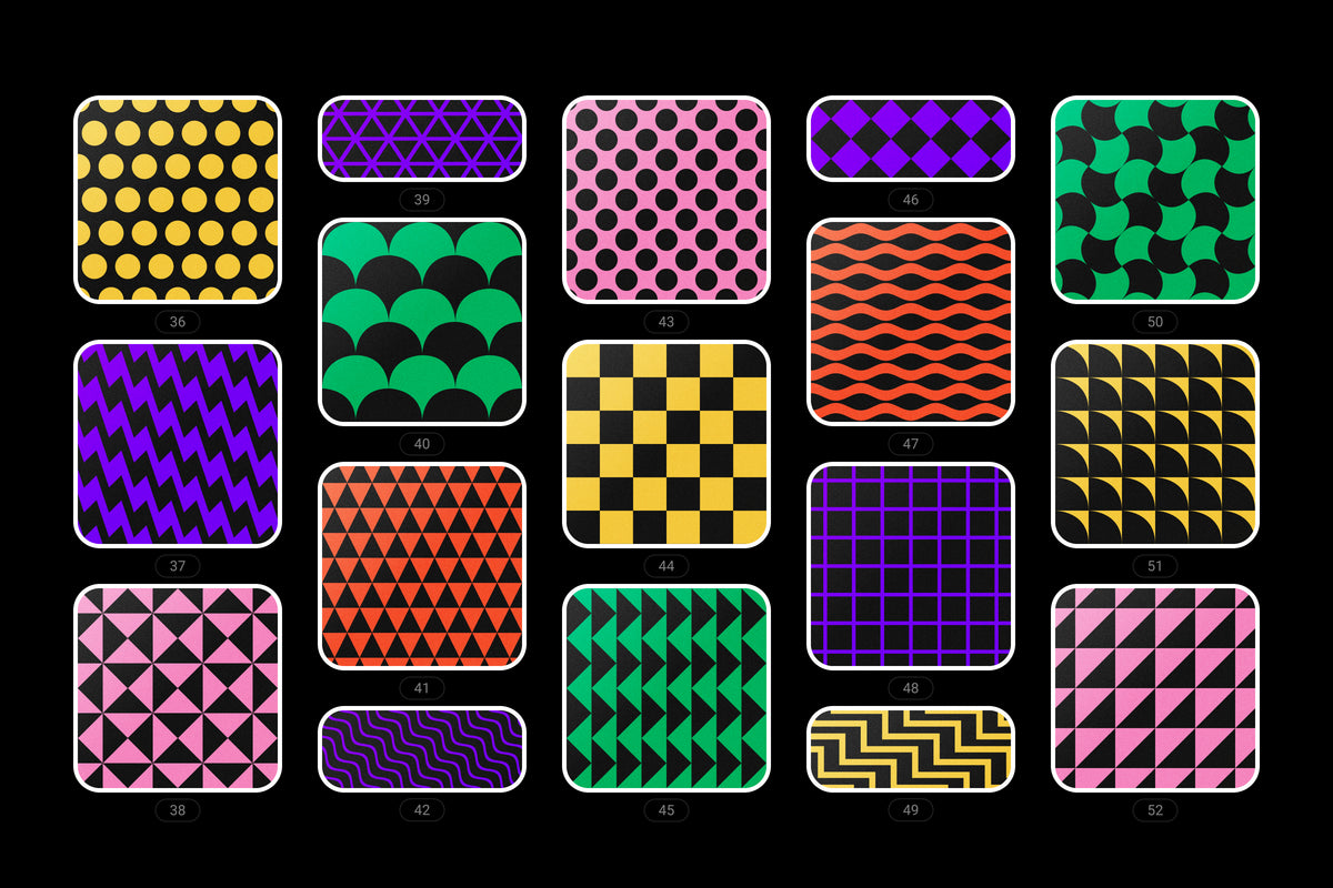 Bold Geometric Seamless Patterns Collection – Pixel Surplus
