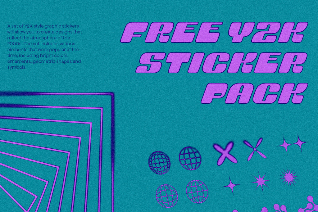 Free Y2K Sticker Pack - Pixel Surplus