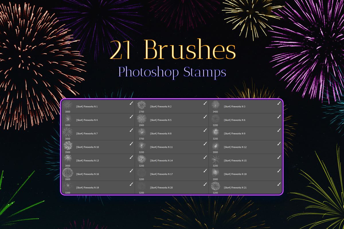 Fireworks Stamps Photoshop Brushes – Pixel Surplus