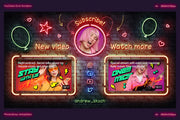 Neon YouTube End Screens