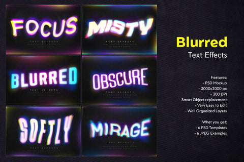 Gradient Blurred Text Effect