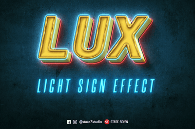 Free Neon Light Sign Text Effect - Pixel Surplus