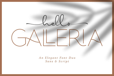 Hello Galleria - Free Font Duo - Pixel Surplus