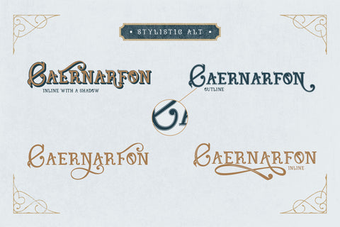 Caernarfon - Traditional Layered Serif Typeface