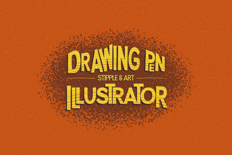 17 Drawing Pen & Stippling Brushes for Adobe Illustrator