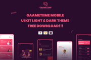 Gaametiime - Free Mobile UI Kit