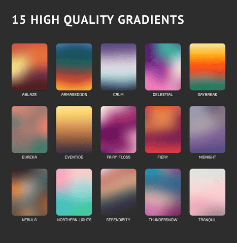 15 Free Gradients Collection Vol. 2