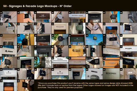 5 Free Sign & Facade Logo Mockups