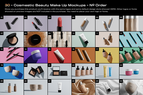 Free Cosmetic Beauty Makeup Mockups