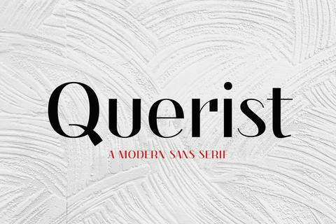 Querist - Modern Sans Serif Font