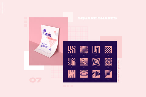 96 Geometric Shapes & Logo Marks Vol. 1