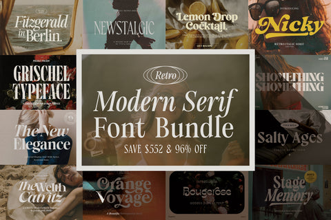 The Retro Modern Serif Bundle