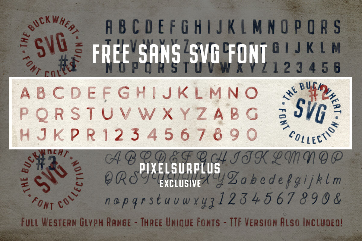 Buckwheat - Free Handpainted SVG Font – Pixel Surplus