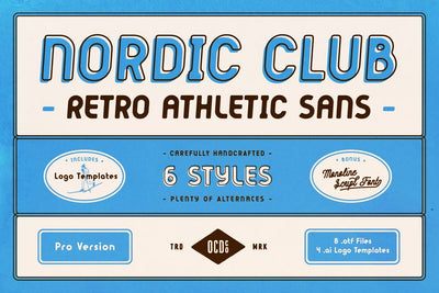 Nordic Club - Free Retro Font - Pixel Surplus