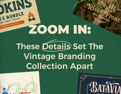 Zoom In: The Subtle Details That Make Our Vintage Branding Collection Shine