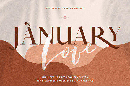 January Love - SVG Font Duo Pack