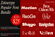 Zelowtype Populer Font Bundle - Pixel Surplus