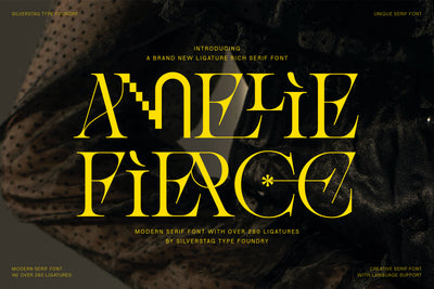 Amelie Fierce - Display Serif Font - Pixel Surplus