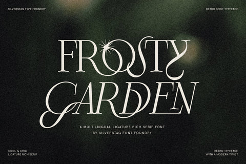 Frosty Garden - Elegant Retro Serif