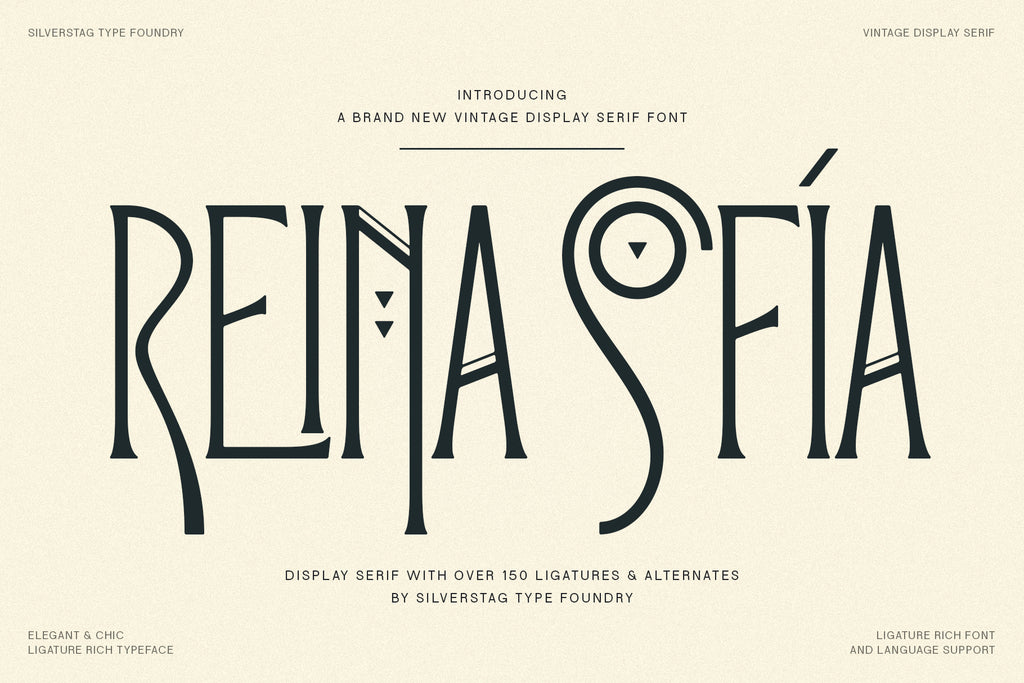 Reina Sofia - Vintage Display Serif - Pixel Surplus