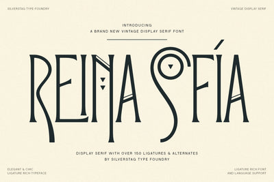 Reina Sofia - Vintage Display Serif - Pixel Surplus