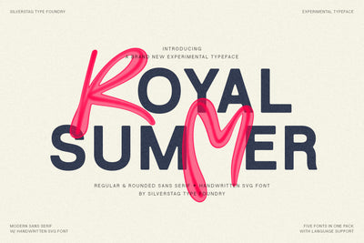 Royal Summer - Cool Display Typeface - Pixel Surplus