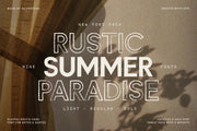 Rustic Summer Paradise Font Family