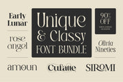 Unique & Classy Font bundle - Pixel Surplus