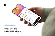 15 iPhone 15 Pro In Hand Mockups