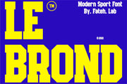 Le Brond | Modern Sport Font