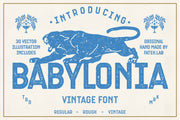 Babylonia - Vintage Font