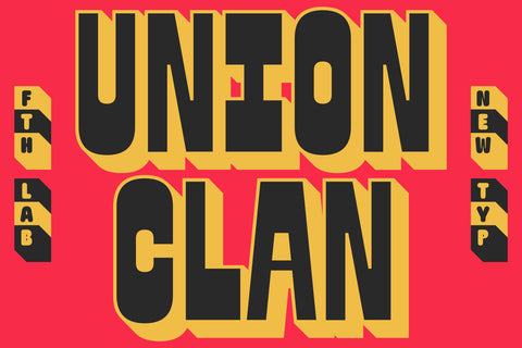 Union Clan 3D Font