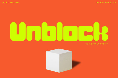 Unblock - Playful Display Font