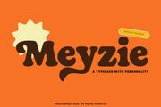 Meyzie – Retro Bold Font with Playful Personality
